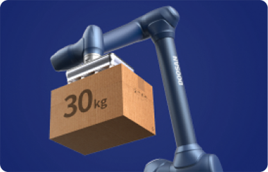 30kg 상자를 들어 올리는 P3020 협동로봇