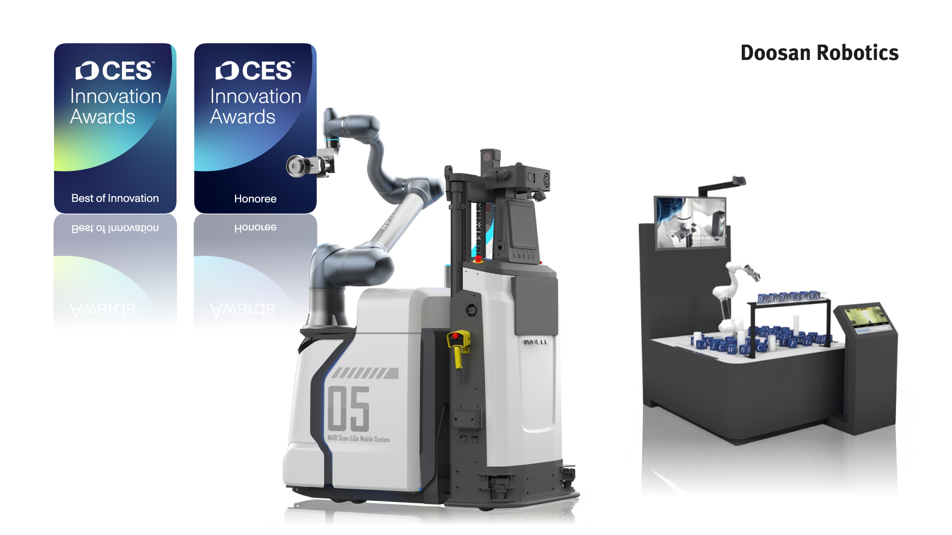 Doosan Robotics’ AI-powered solutions ‘Scan & Go’ and ‘AI Depalletizer’ presented at CES 2026